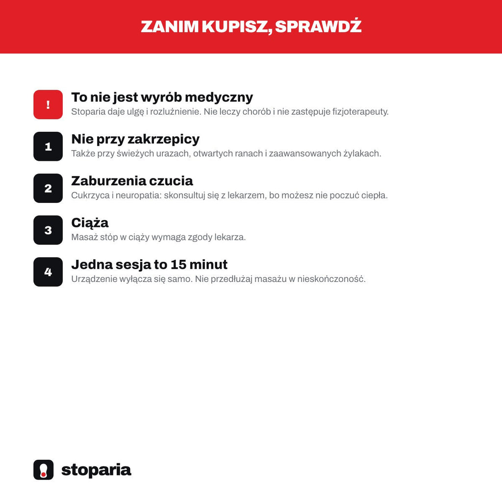 Zasady bezpiecznego używania i przeciwwskazania